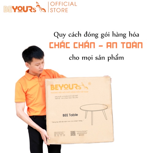 Bàn trà bàn sofa BEYOURs Bee Table mặt bàn đường kính 60 cm, gỗ MFC phủ melamine (2 màu: gỗ, trắng)