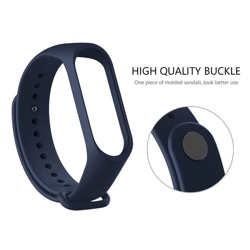 Dây caosu silicon cao cấp dành cho Xiaomi Miband 5