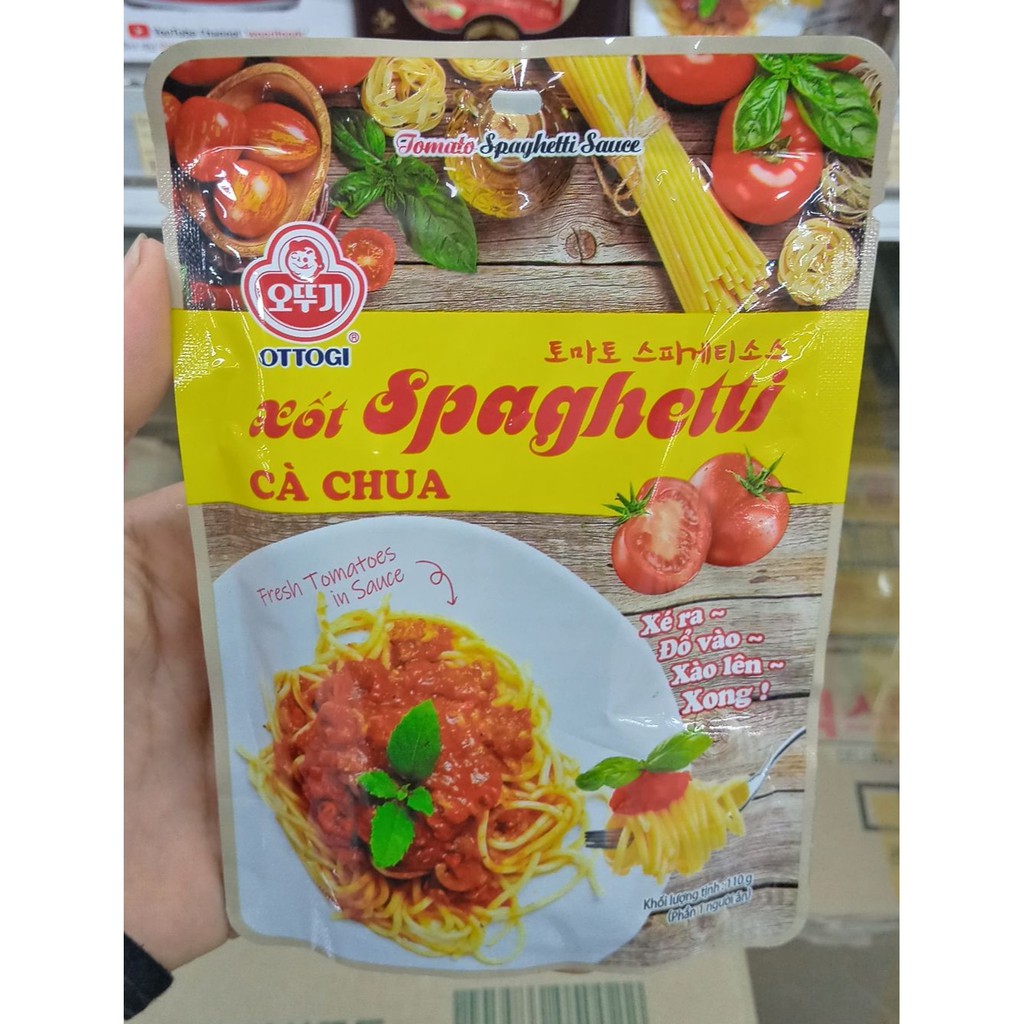 Sốt trộn mì ý spaghetti ăn liền 110g - 스파게티 소스