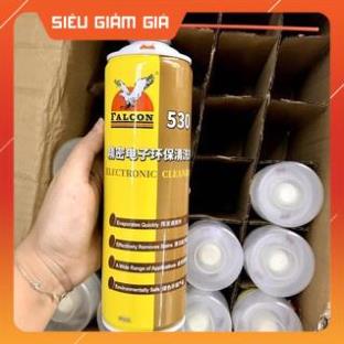 Nước tẩy rửa Falcon 530 - Chai Xịt Vệ Sinh Làm Sạch Mạch Điện Màn Hình Điện Tử Falcon M530 550ml Có Tặng Kèm Ống Xịt Dài