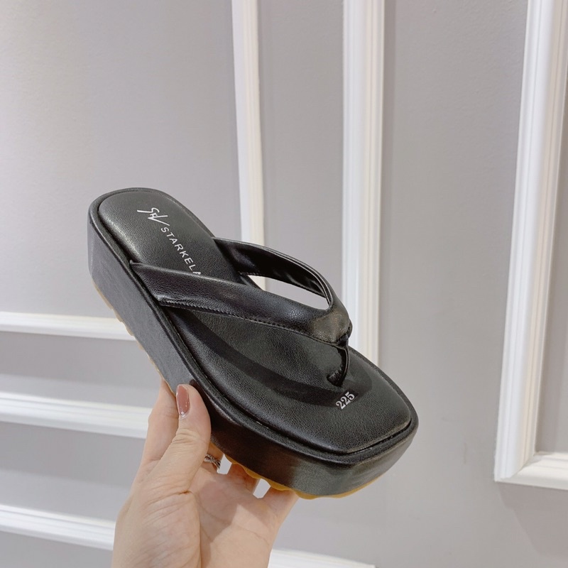 Dép bánh mì xỏ ngón cao 5cm