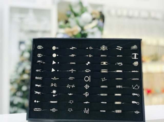 Khay đựng nhẫn, trang sức nhung cho shop