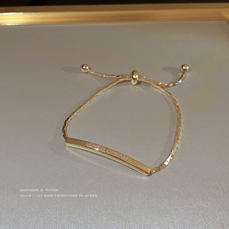 Vòng Đeo Tay Bằng Thép Titan Phong Cách Thời Trang Hàn Quốc F661