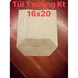 Combo 100 túi giấy xi măng gói hàng loại 1 vuông