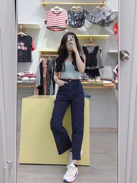 Quần culottes jeans lai cắt Uban 92