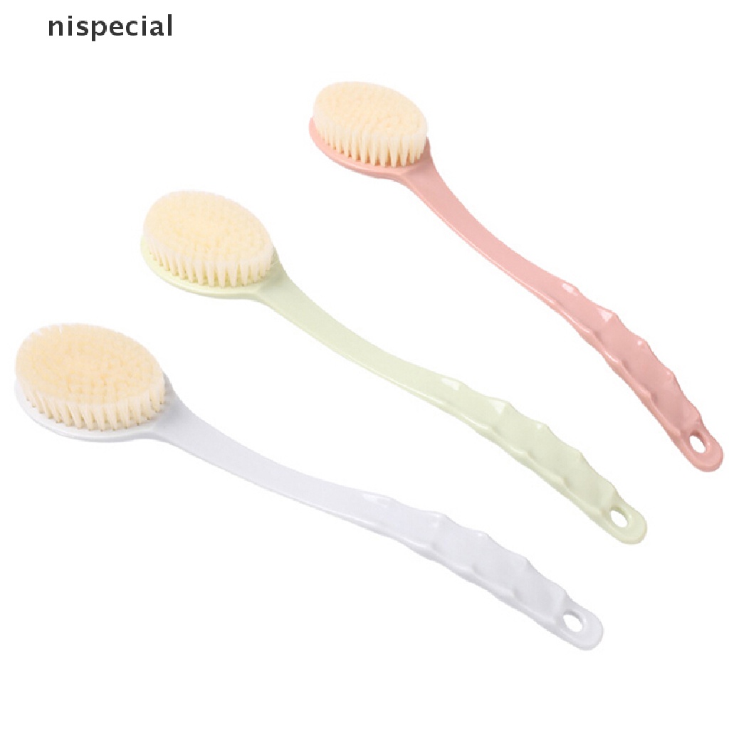 (Hàng Mới Về) Dụng Cụ Tẩy Tế Bào Chết Cơ Thể Cán Dài