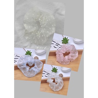 Dây cột tóc Srunchies chấm bi