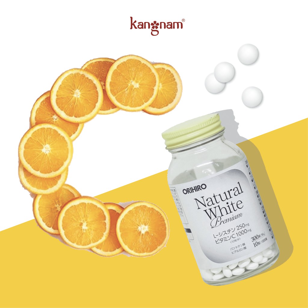 Viên Uống Trắng Da Natural White Premium Orihiro 300 viên