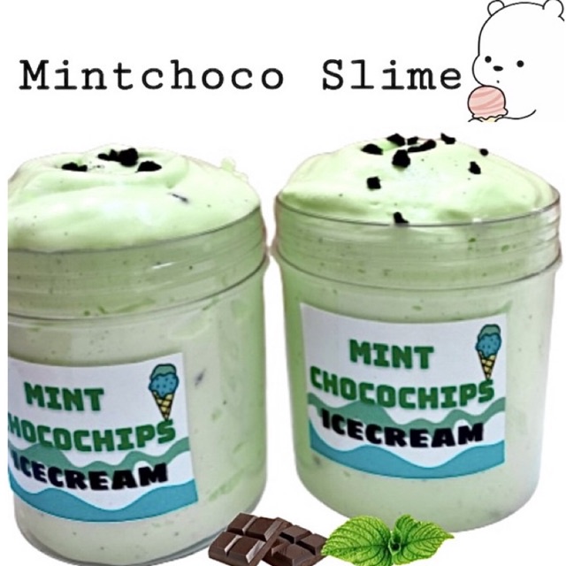 MINT CHOCOCHIPS ICECREAM/ Slime Bơ Kem Socola Bạc Hà/ Butter Slime Mềm Mịn Làm Bằng Đất Sét/ Slime Đẹp Giá Rẻ Hoyaslimes