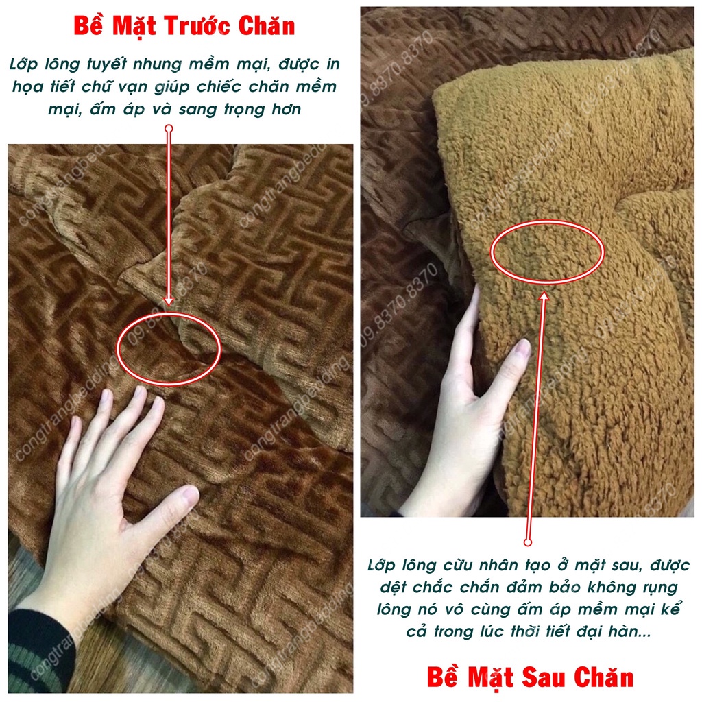 Chăn lông cừu chữ vạn, dùng đại hàn siêu ấm, hàng cao cấp cho mùa đông ấm áp