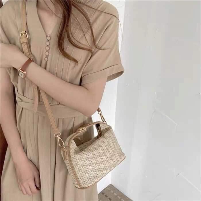 TÚI CÓI Hộp vintage cài khuy sang chảnh | BigBuy360 - bigbuy360.vn