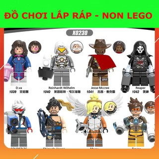 Đồ Chơi Minifigures Các Nhân Vật Trong OverWatch Mercy Tracer Jesse Mccree Reaper Soldier :76 Simada Hanzo X0230