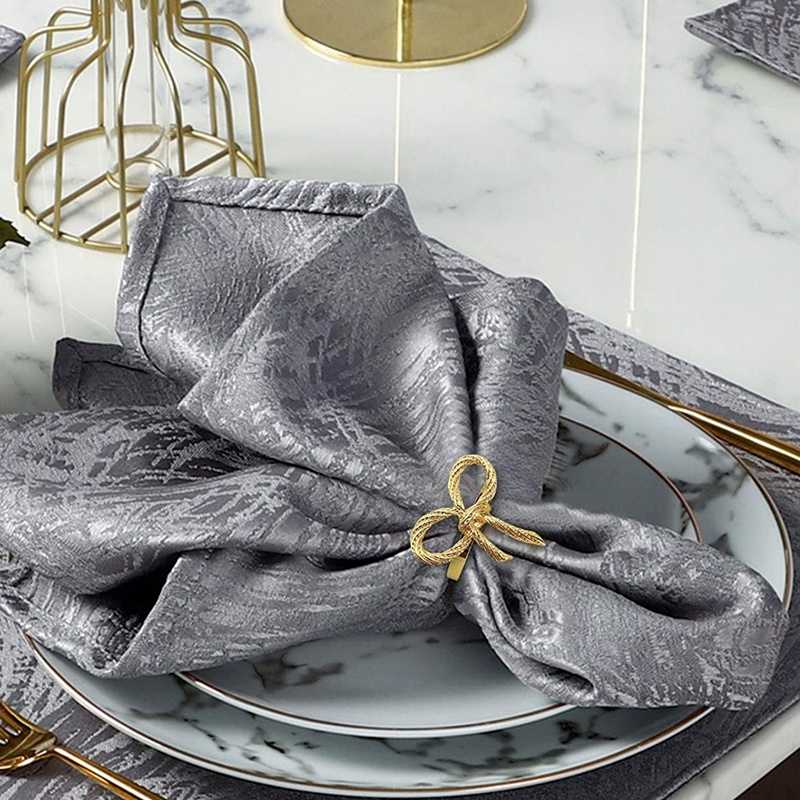 Vòng Nhẫn Giữ Khăn Ăn / Khăn Ăn Bằng Kim Loại Hình Bướm Sáng Tạo Trang Trí Tiệc Cưới / Nhà