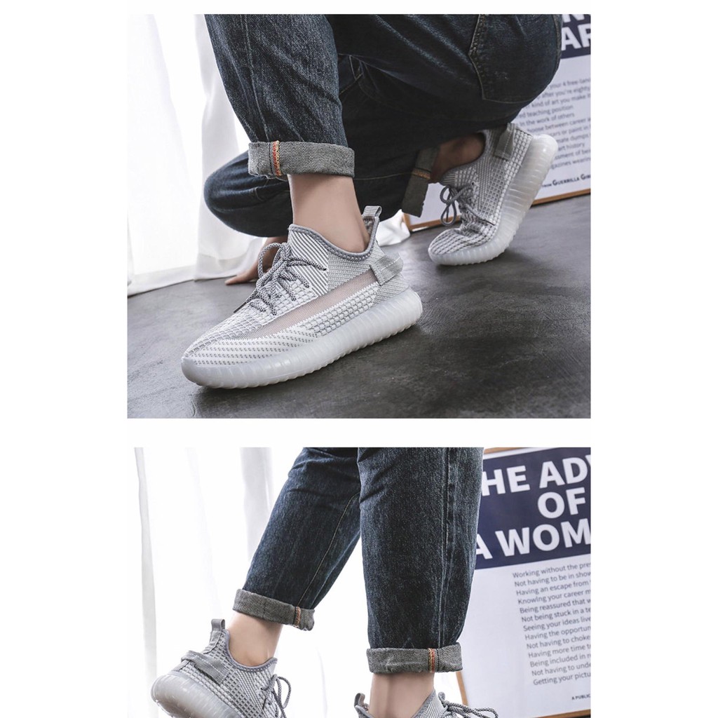 Giày sneaker thể thao Nam Yz350 Xám