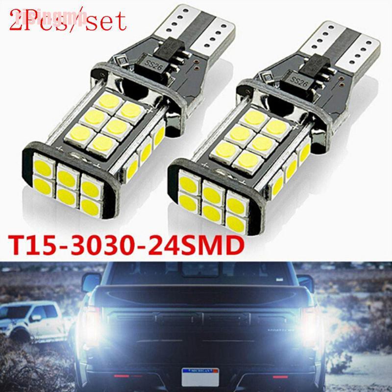 2 Bóng Đèn Lùi Xe T15 W16W 24 Smd 3030 921 912 Led