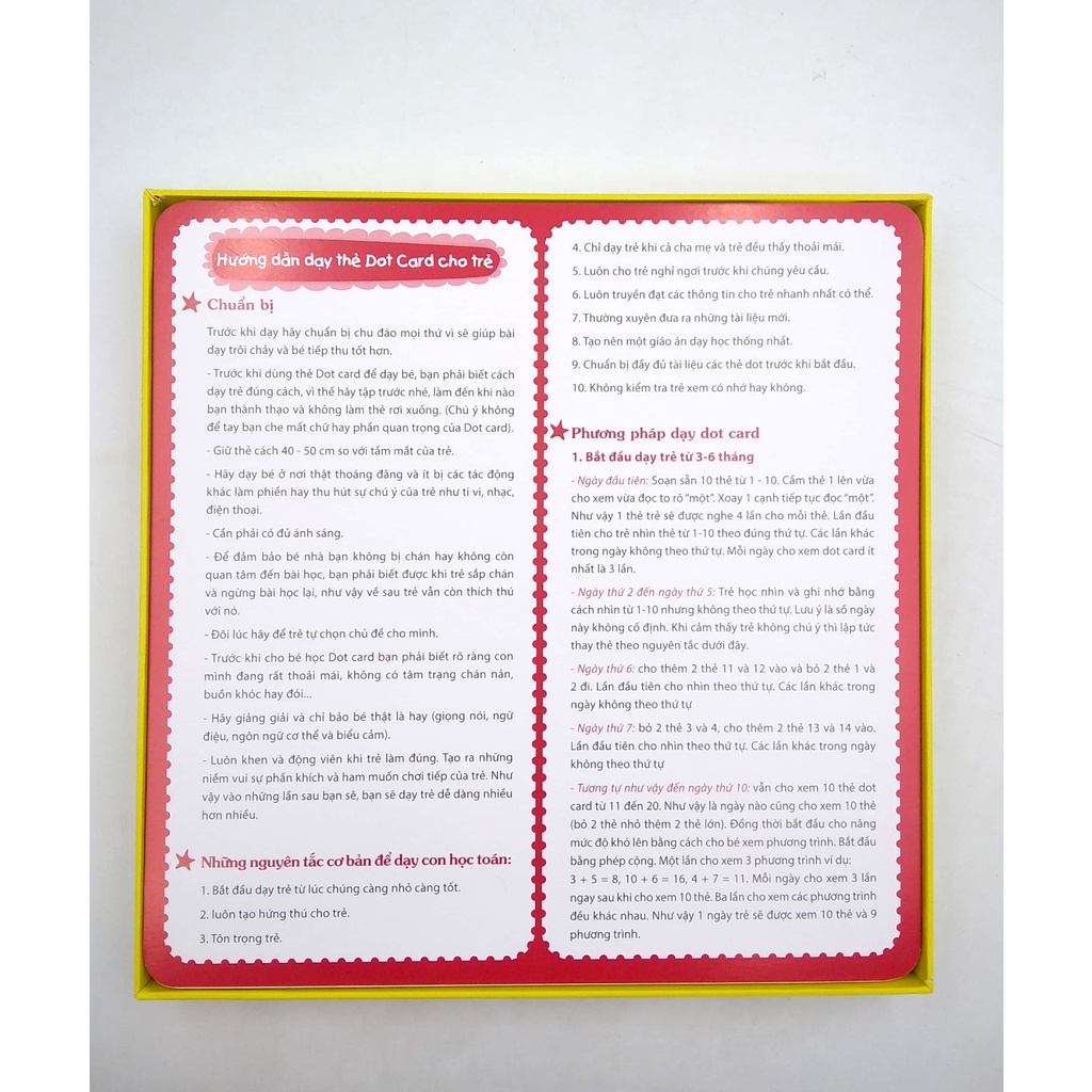 Sách - Flashcard - Dạy trẻ học Toán Dotcard tập 1 (hộp)-tái bản