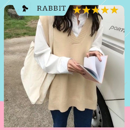 Áo gile len form rộng unisex_GL5