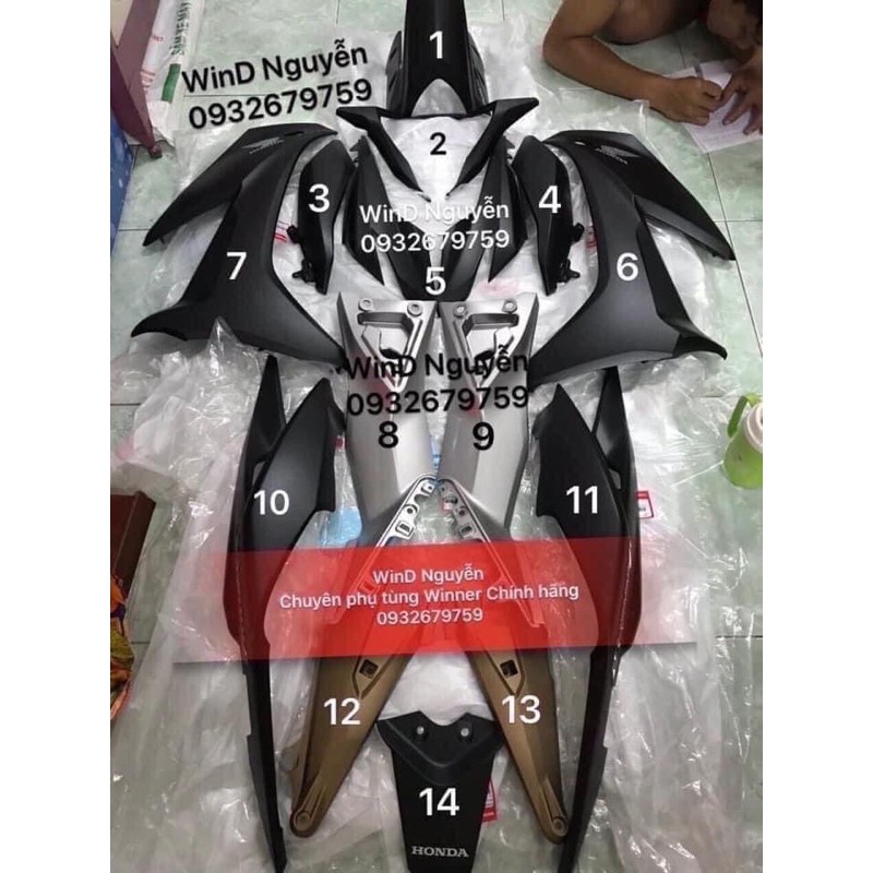 DÀN ÁO WINNER X ĐEN NHÁM VÀNG ĐỒNG