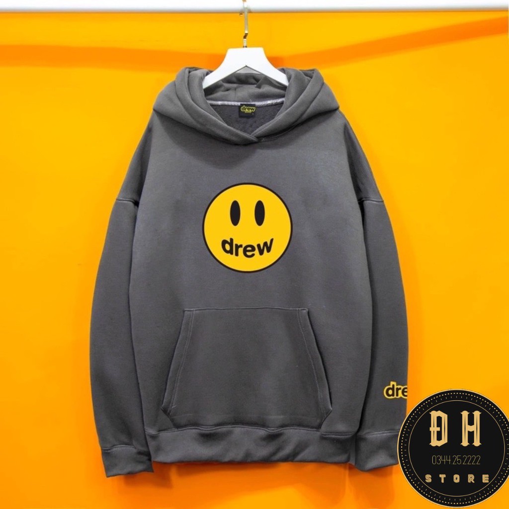 Áo Hoodie Drew House Mặt Cười Mũ 2 Lớp, Áo Nỉ Bông Hoodie Unisex Nam Nữ | BigBuy360 - bigbuy360.vn