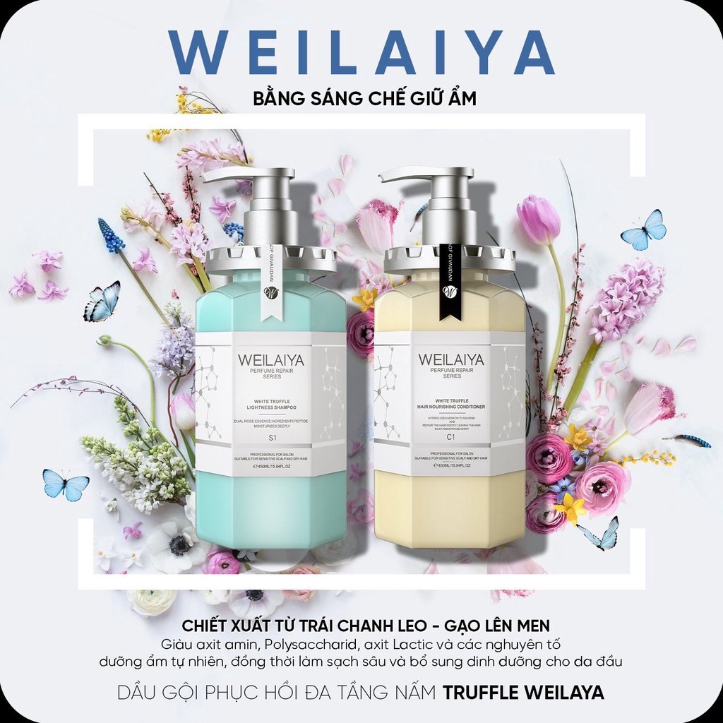 Dầu Xả Phục Hồi Đa Tầng Weilaiya White Truffle Hair Nourishing Conditioner Nấm Truffle 450ml