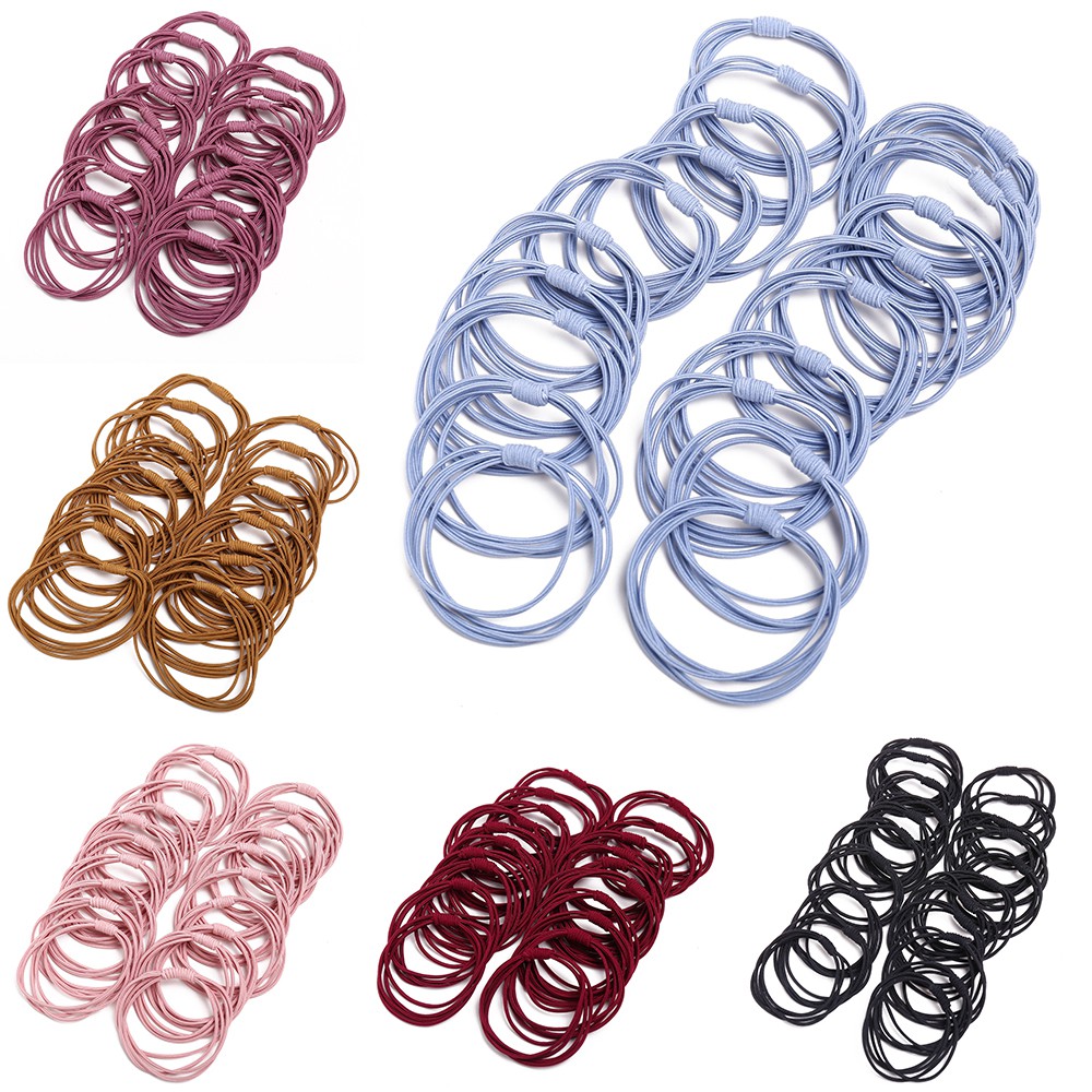 Túi dây buộc tóc AY nylon co giãn nhiều màu sắc tùy chọn xinh xắn dành cho bé gái