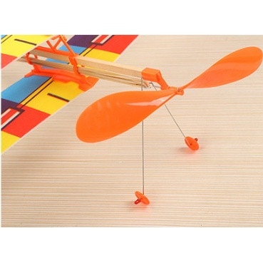 Máy Bay Dây Thun Cao Cấp 2 Tầng Cánh, Đồ Chơi Vận Động Ngoài Trời Cho Bé 02093