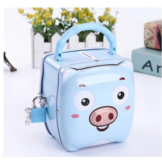 Hộp tích kiệm hình heo có khóa