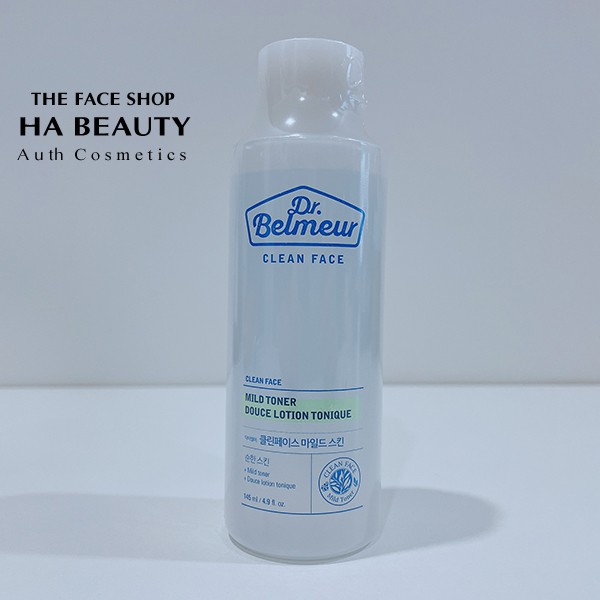 Nước hoa hồng dưỡng ẩm cho da dầu hỗn hợp kể cả da mụn nhạy cảm The Face Shop Dr Belmeur Clean Face Mild Toner 145ml | BigBuy360 - bigbuy360.vn