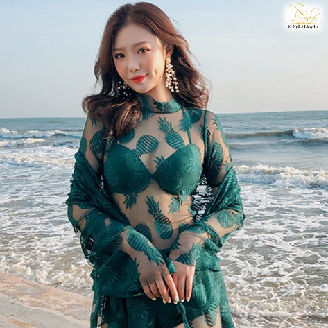 Bộ đồ bơi áo tắm biển nữ bikini 3 mảnh dáng liền - B3M007