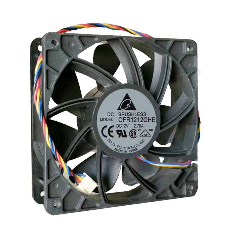 Quạt Tản Nhiệt Không Chổi Than QFR1212GHE 12cm DC 6000RPM Cho CPU Server Si