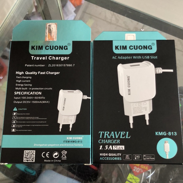 Sạc kim cương 813 có thêm cổng usb