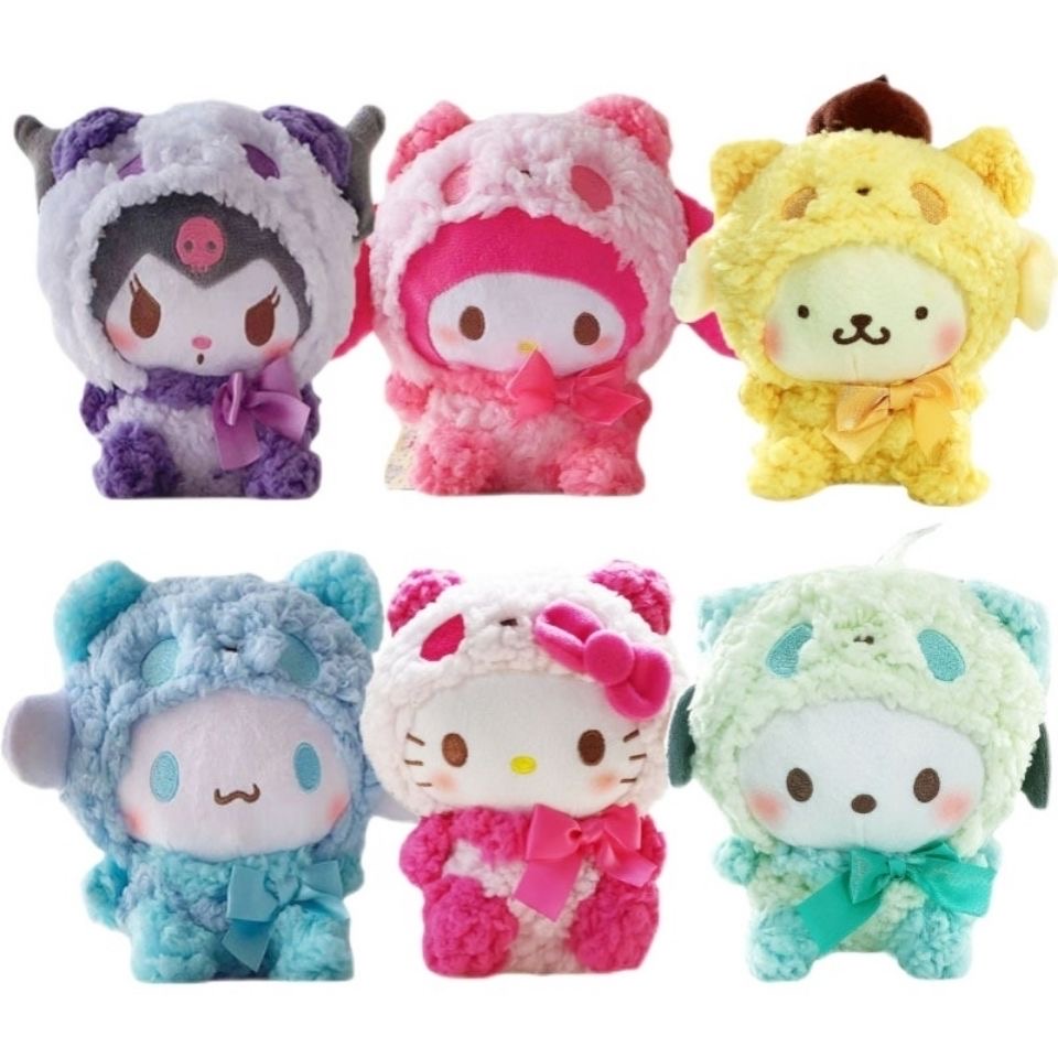 Thú Nhồi Bông Hình Chú Chó Cinnamon/Gấu Trúc Hoạt Hình Đáng Yêu