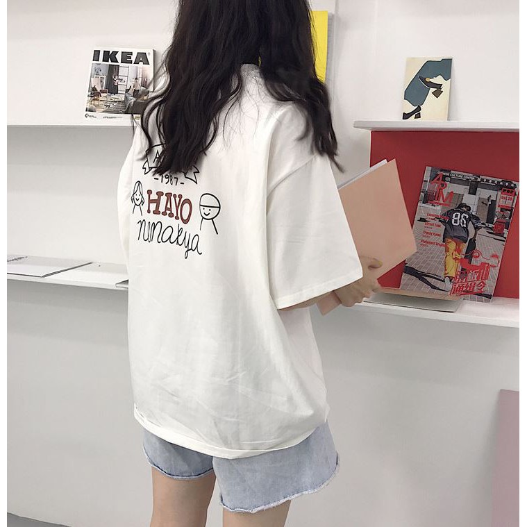 ÁO THUN, ÁO PHÔNG TAY LỠ UNISEX FORM RỘNG OVERSIZE HAYO M117