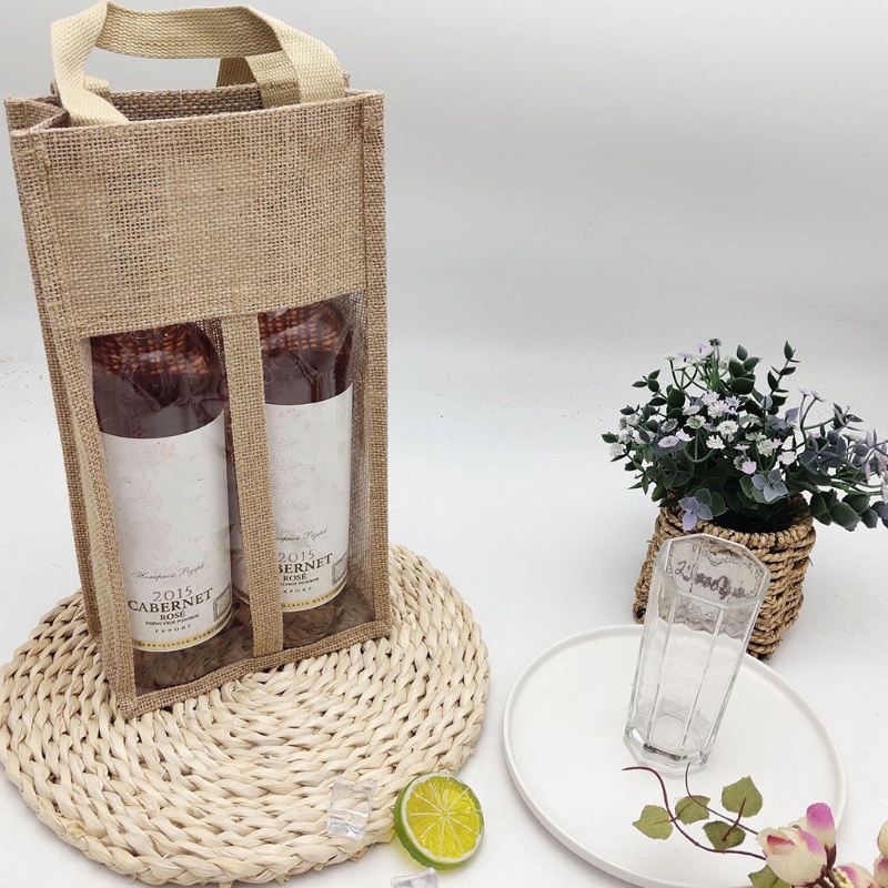 [CH *] Túi Tote Vải Bố Trong Suốt Có Thể Tái Sử Dụng Với Tay Cầm B