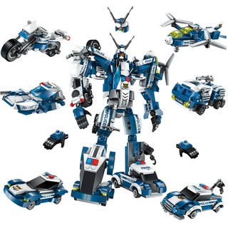 Đồ Chơi Lắp Ráp Robot Biến Hình Cảnh Sát - ENLIGHTEN số 1407- 600 Chi Tiết!!