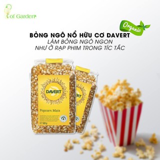 Bỏng Ngô - Ngô Nổ Bỏng Hữu Cơ Chưa Rang Davert 500g (gói)