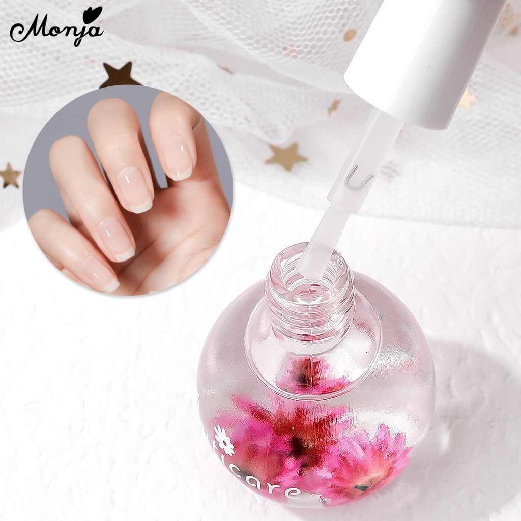 Tinh Dầu Hoa Khô Tự Nhiên Monja 15ml Loại Bỏ Da Chết Làm Mềm Chăm Sóc Móng Tay