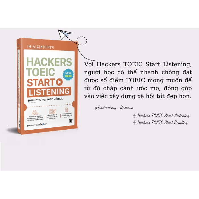 Sách Hackers Toeic Start Listening Tặng Kèm Bookmark