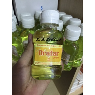 Orafar nước súc miệng 90ml ngừa sâu răng, hôi miệng