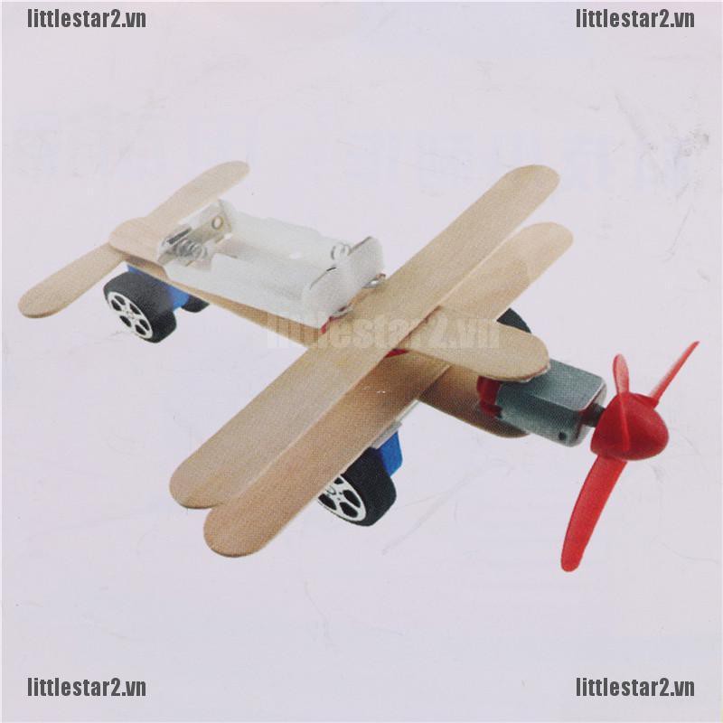 Bộ đồ chơi lắp ráp máy bay chạy bằng sức gió DIY độc đáo cho trẻ em