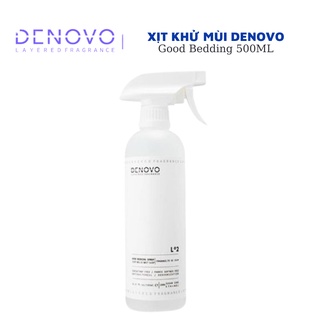 Xịt khử mùi khử trùng kháng khuẩn DENOVO Good Bedding Hàn Quốc 500ML - Xịt khử mùi chăn nệm, phòng ngủ an toàn cho bé