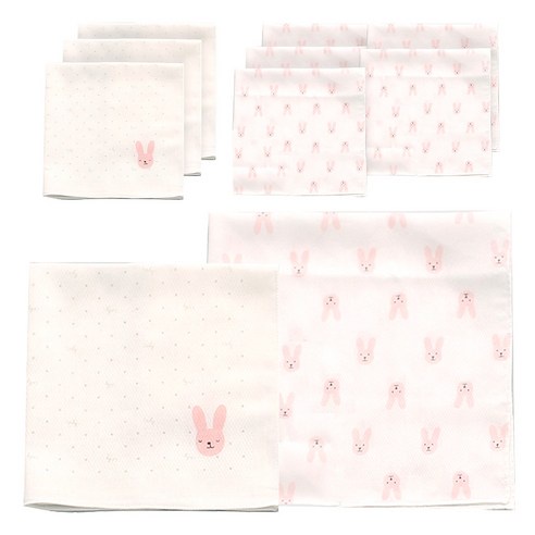 Bộ 10 Khăn Tay Thỏ CubynMom