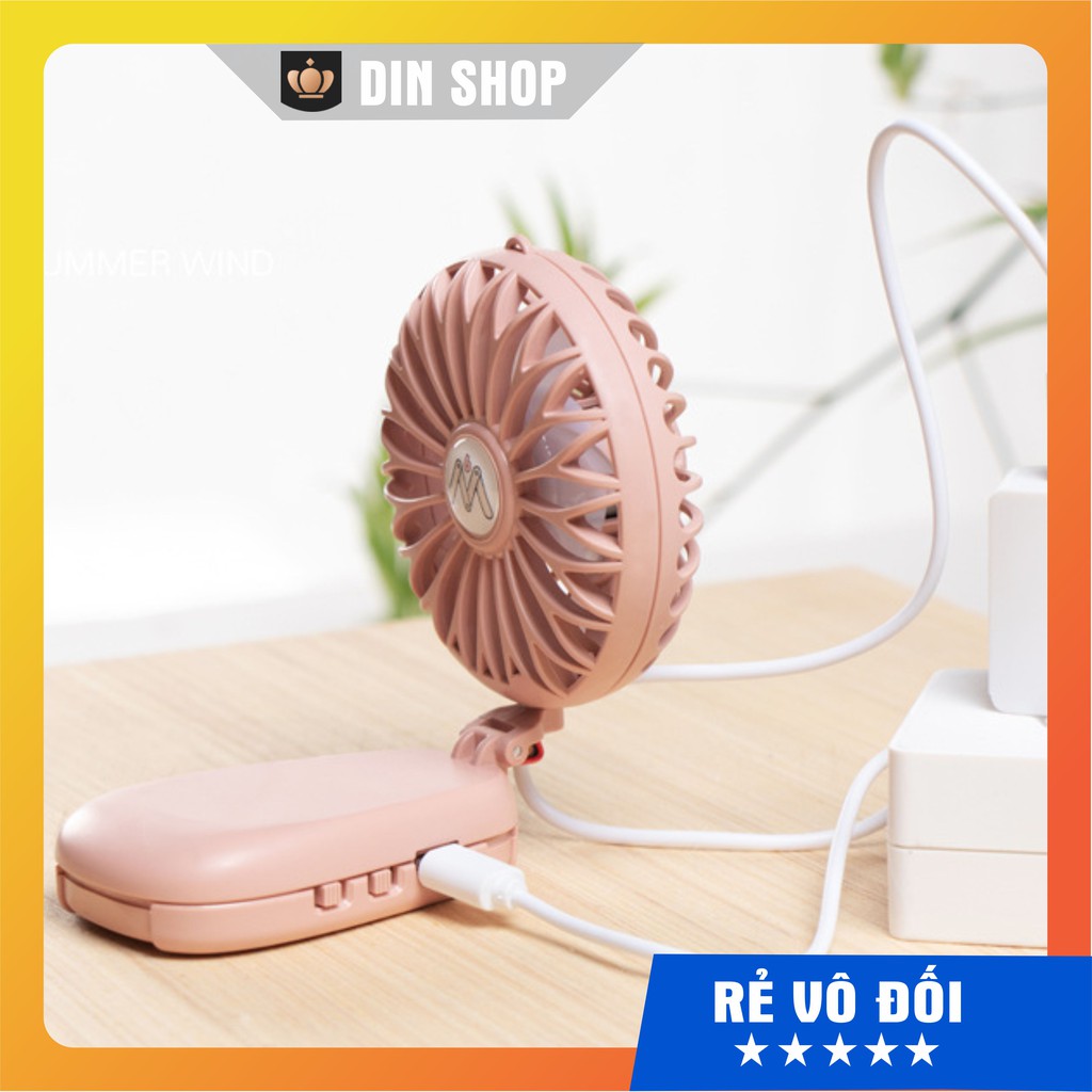 Quạt Tích Điện Mini 🔥HÀNG NHẬP KHẨU🔥 Quạt Tích Điện Cầm Tay Đa Năng 6M Kẹp Bàn Có Đèn Chính Hãng | BigBuy360 - bigbuy360.vn