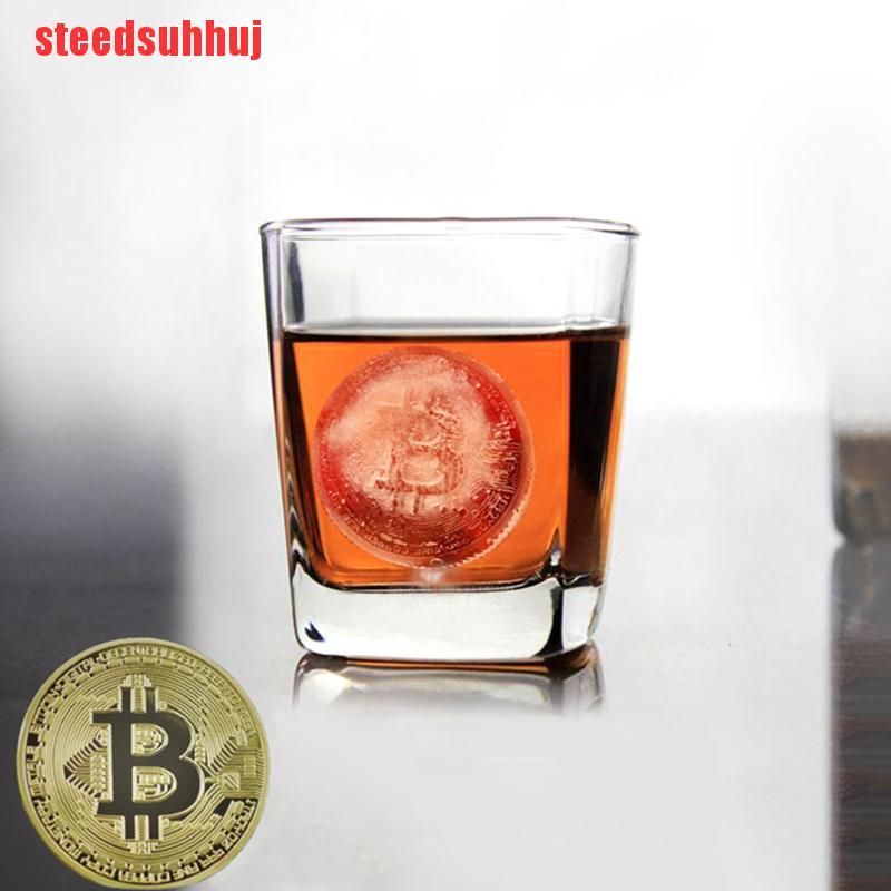 Khuôn Làm Đá / Sô Cô La / Bánh Pudding / Đá Hình Đồng Tiền Bitcoin Tiện Dụng