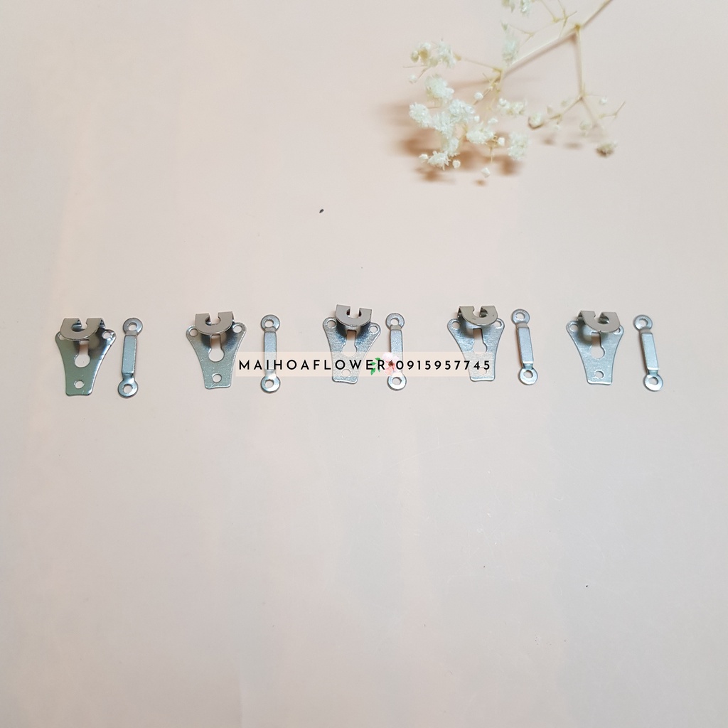 Bộ móc cài quần vải, khuy cài quần tây bằng kim loại hàng tốt bền đẹp, Maihoaflower