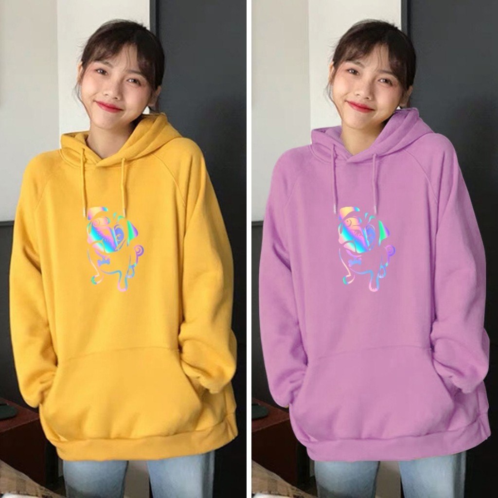 [MPVC] Áo khoác hoodie phản quang nỉ Chó Pug KN29 [ FREESHIP ] | BigBuy360 - bigbuy360.vn