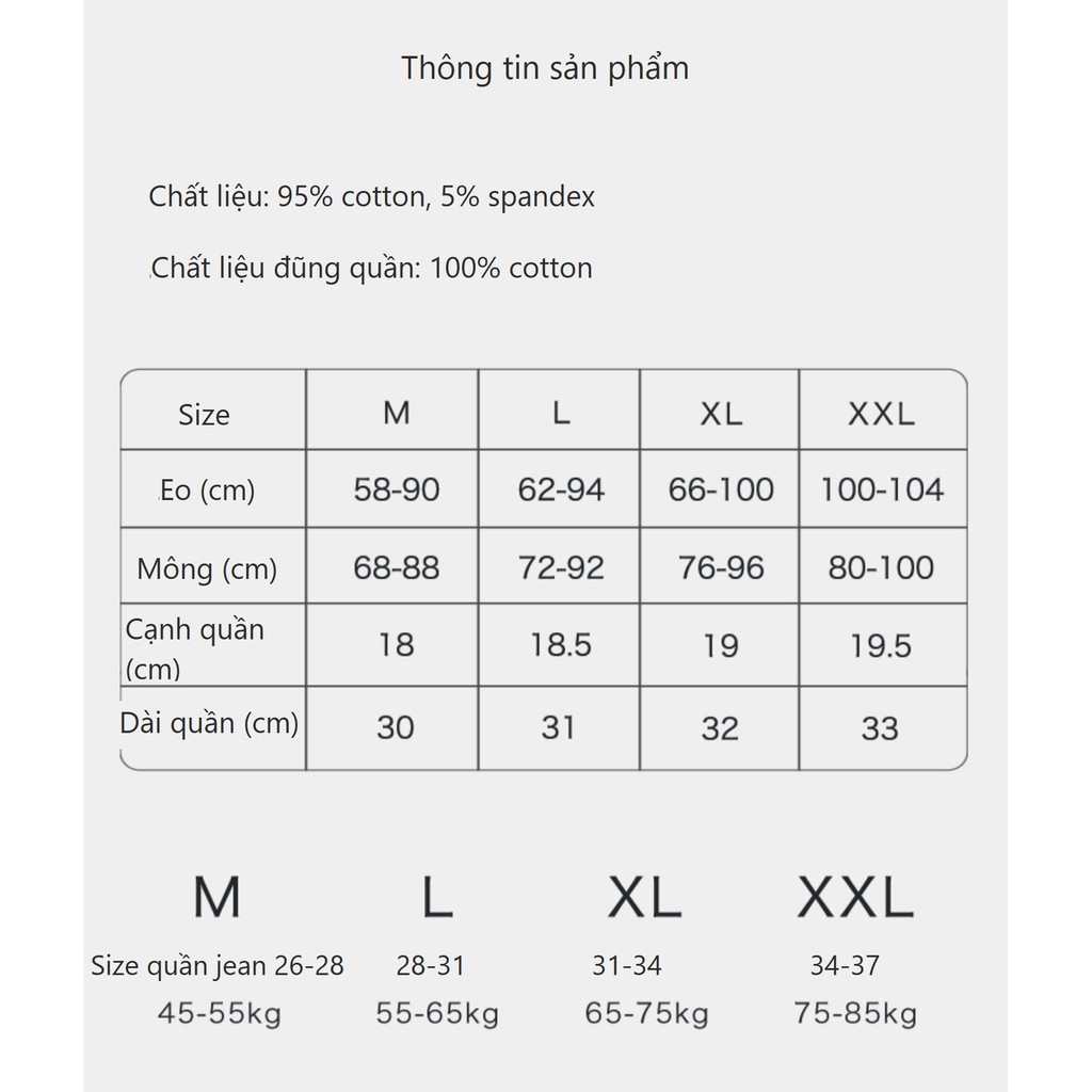 [Mã 12FASHIONSALE1 giảm 10K đơn 50K] Quần Lót Cotton Cạp Cao Kháng Khuẩn Siêu Mềm Big Size Chống Hằn Chống Lọt Khe P436 | BigBuy360 - bigbuy360.vn