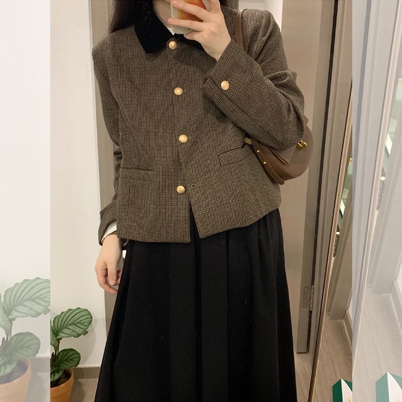 CHANEL Bộ trang phục hai món gồm áo và chân váy cao cấp phong cách Hàn Quốc cho nữ