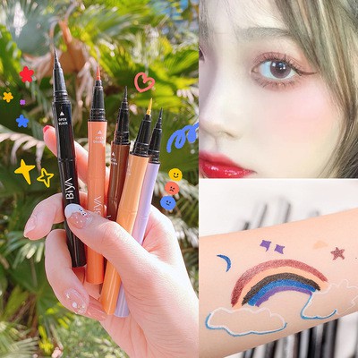 Eyeliner chống thấm nước và mồ hôi tốc độ khô chóng mặt trang điểm mịn học sinh mắt chất lỏng