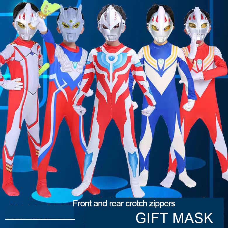 Trang Phục Hóa Trang Siêu Anh Hùng Ultraman 3D Cho Bé Trai Bé Gái